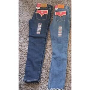 Lot of 2 Girls Size 8 NWT Jeans Levi Skinny Denim 720 710